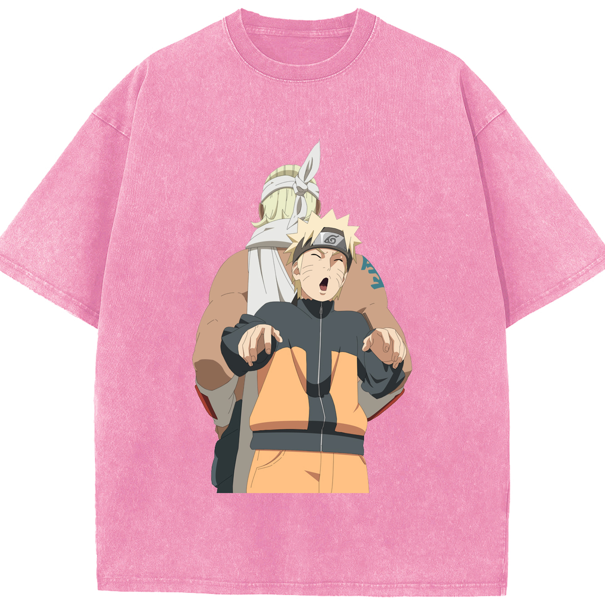 （画像用） NARUTO -ナルト- うずまき ナルト Uzumaki Naruto 綿100% ヴィンテージ風 半袖Tシャツ（フロントプリント）